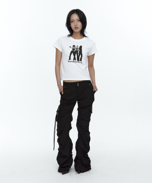 ROUGHNECK(ラフネック)の「Shirring Cargo Pants Black(その他パンツ・レディース・その他・SMALL/MEDIUM)」の5枚目の写真