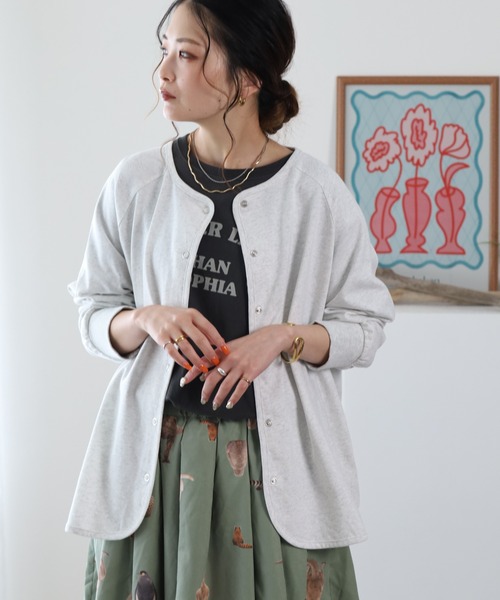 BARNDOOR(バーンドア)の「20天竺ドットカーディガン 26SS(カーディガン/ボレロ・レディース・ネイビー/ロイヤルブルー/アイボリー・FREE)」の10枚目の写真