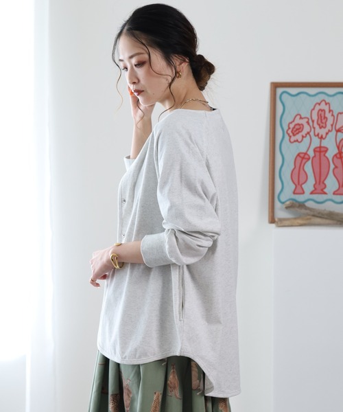 BARNDOOR(バーンドア)の「20天竺ドットカーディガン 26SS(カーディガン/ボレロ・レディース・ネイビー/ロイヤルブルー/アイボリー・FREE)」の11枚目の写真