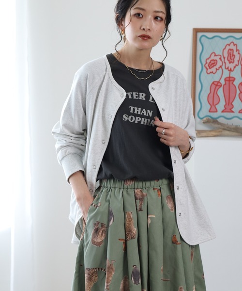 BARNDOOR(バーンドア)の「20天竺ドットカーディガン 26SS(カーディガン/ボレロ・レディース・ネイビー/ロイヤルブルー/アイボリー・FREE)」の13枚目の写真