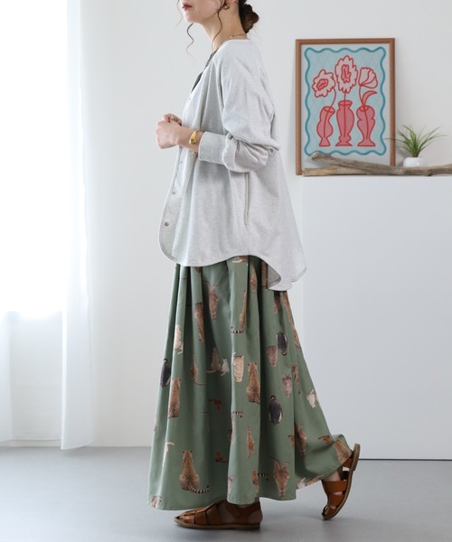BARNDOOR(バーンドア)の「20天竺ドットカーディガン 26SS(カーディガン/ボレロ・レディース・ネイビー/ロイヤルブルー/アイボリー・FREE)」の4枚目の写真