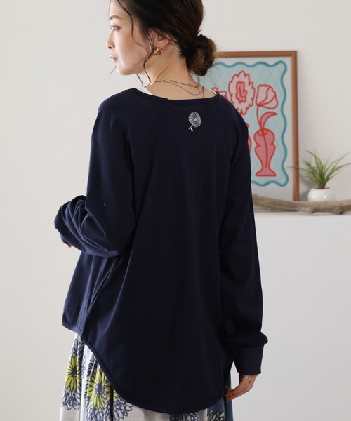 BARNDOOR(バーンドア)の「20天竺ドットカーディガン 26SS(カーディガン/ボレロ・レディース・ネイビー/ロイヤルブルー/アイボリー・FREE)」の7枚目の写真