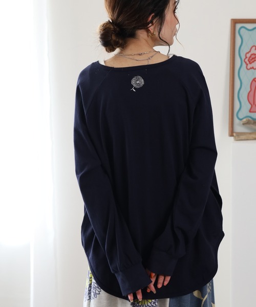 BARNDOOR(バーンドア)の「20天竺ドットカーディガン 26SS(カーディガン/ボレロ・レディース・ネイビー/ロイヤルブルー/アイボリー・FREE)」の8枚目の写真