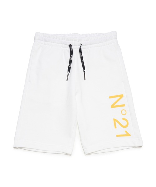N°21(ヌメロ ヴェントゥーノ)の「N°21(ヌメロ ヴェントゥーノ)Kids & Junior ロゴスウェットショートパンツ(スウェットパンツ・キッズ・ホワイト・16Y)」の1枚目の写真