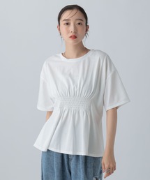 LEPSIM | タックペプラムデザインT 815993(Tシャツ/カットソー)