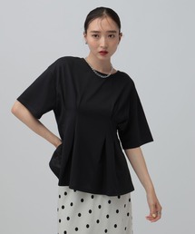 LEPSIM | タックペプラムデザインT 815993(Tシャツ/カットソー)