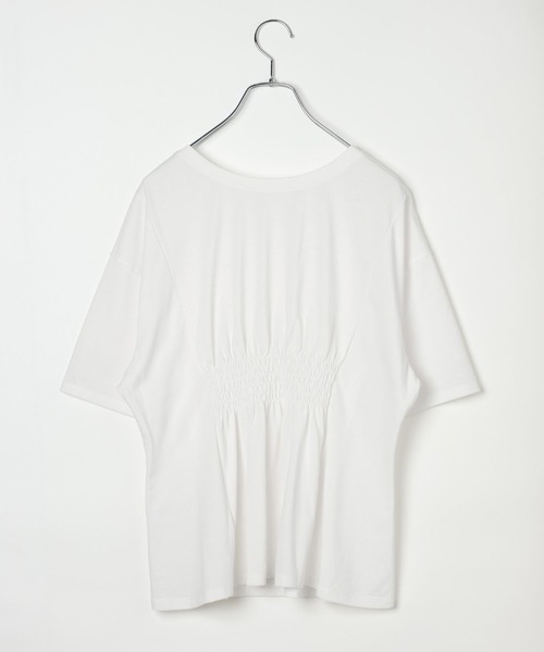 LEPSIM(レプシィム)の「タックペプラムデザインT 815993(Tシャツ/カットソー・レディース・オフホワイト/ブラウン/ブラック・FREE)」の18枚目の写真
