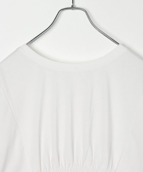 LEPSIM(レプシィム)の「タックペプラムデザインT 815993(Tシャツ/カットソー・レディース・オフホワイト/ブラウン/ブラック・FREE)」の10枚目の写真
