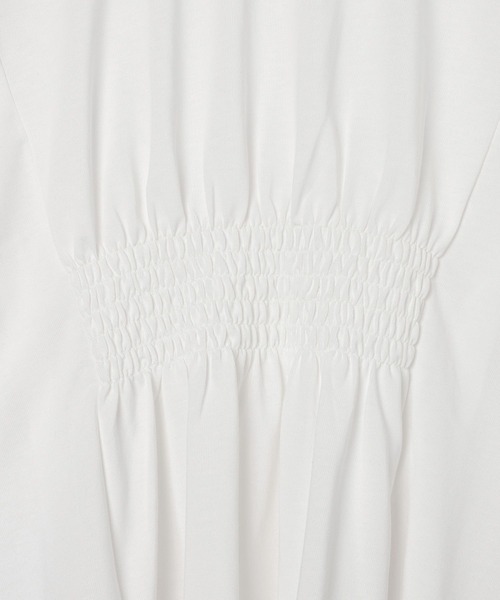 LEPSIM(レプシィム)の「タックペプラムデザインT 815993(Tシャツ/カットソー・レディース・オフホワイト/ブラウン/ブラック・FREE)」の11枚目の写真