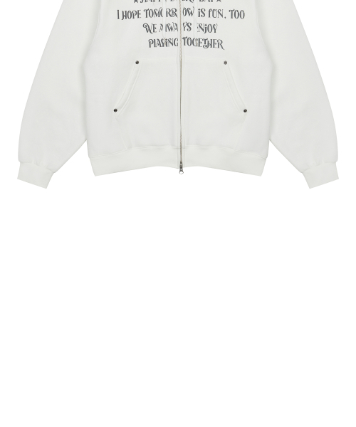 LUVISTRUE（ラヴイズトゥルー）の「FS LETTER HOOD ZIPUP(WHITE)（パーカー・レディース・その他・FREE）」の15枚目の写真