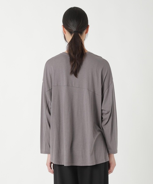 ZUCCa（ズッカ）の「COTTON RAYON / カットソー（スウェット・レディース・ライトグレー・M size）」の3枚目の写真