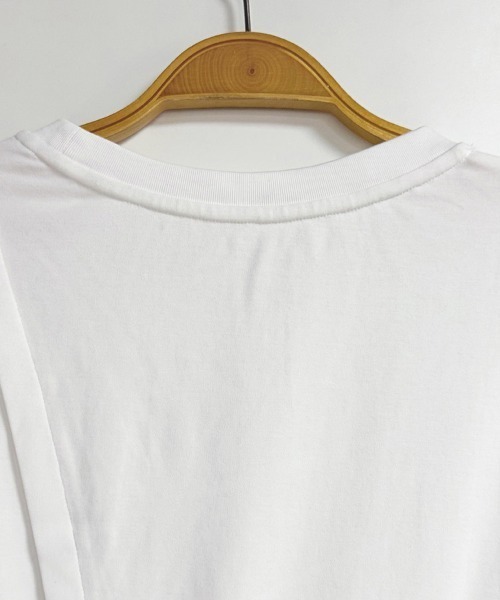 ONEP STAR（ワンピスター）の「ペプラム切り替えアシメ半袖カットソー（Tシャツ/カットソー・レディース・ホワイト・X-LARGE/LARGE/MEDIUM）」の12枚目の写真