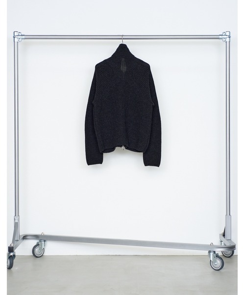 NVRFRGT(ネヴァーフォーゲット)の「DRIVERS ZIP UP SWEATER(ニット/セーター・メンズ・ブラック/チャコールグレー・2/1)」の10枚目の写真