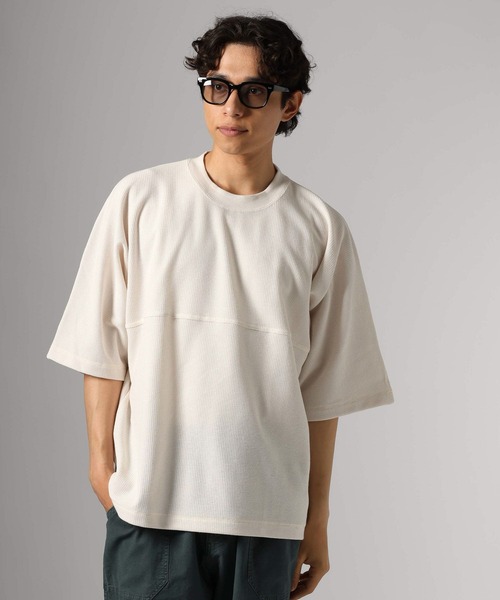 BAYFLOW(ベイフロー)の「カノコフットボールTEE(Tシャツ/カットソー・メンズ・オフホワイト/ブラック・LARGE/MEDIUM)」の2枚目の写真