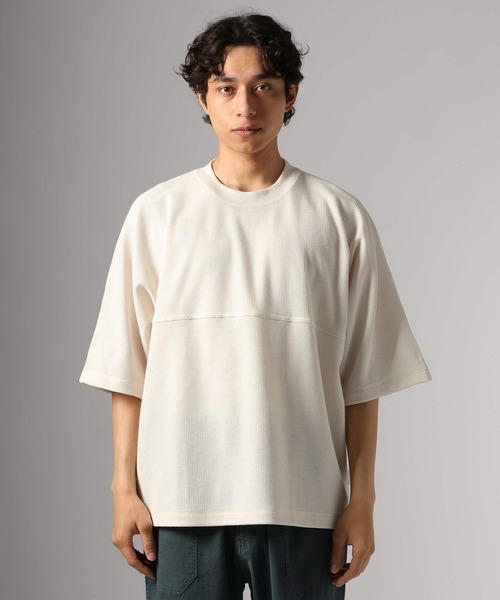 BAYFLOW(ベイフロー)の「カノコフットボールTEE(Tシャツ/カットソー・メンズ・オフホワイト/ブラック・LARGE/MEDIUM)」の5枚目の写真