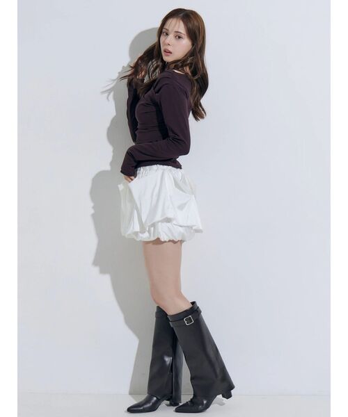 MERCURYDUO(マーキュリーデュオ)の「オフショルタックトップス(Tシャツ/カットソー・レディース・ブラック/イエロー/ブラウン・FREE)」の7枚目の写真