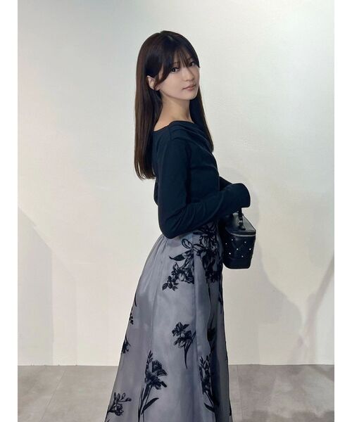 MERCURYDUO（マーキュリーデュオ）の「オフショルタックトップス（Tシャツ/カットソー・レディース・ブラック/イエロー/ブラウン・FREE）」の10枚目の写真