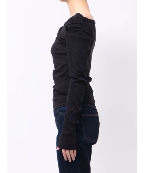 MERCURYDUO（マーキュリーデュオ）の「オフショルタックトップス（Tシャツ/カットソー・レディース・ブラック/イエロー/ブラウン・FREE）」の16枚目の写真