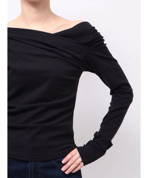 MERCURYDUO（マーキュリーデュオ）の「オフショルタックトップス（Tシャツ/カットソー・レディース・ブラック/イエロー/ブラウン・FREE）」の19枚目の写真