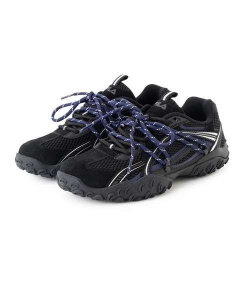 FILA(フィラ)の「FILA ECHAPPE MS LC / フィラエシャッペエムエスエルシー(スニーカー・レディース・ブラック・23.0cm/23.5cm/24.0cm/24.5cm/25.0cm/29.0cm/25.5cm/26.0cm/26.5cm/27.0cm/27.5cm/28.0cm)」の1枚目の写真