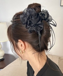 Miniministore（ミニミニストア）の「チュールバンスクリップリボンヘアクリップ（バレッタ/ヘアクリップ）」