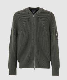 BATONER（バトナー）の「『BATONER』 W-NAME WOOL KNIT ZIP CARDIGAN（ニット/セーター）」