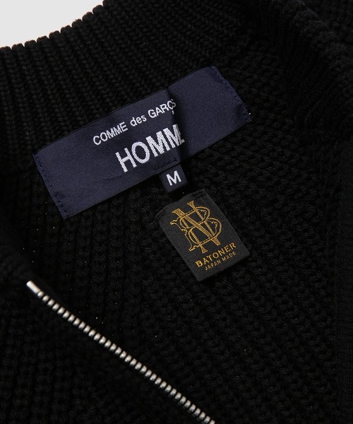 COMME des GARCONS HOMME(コム デ ギャルソン・オム)の「『BATONER』 W-NAME WOOL KNIT ZIP CARDIGAN(ニット/セーター・メンズ・カーキ/ブラック・M/S/L)」の11枚目の写真
