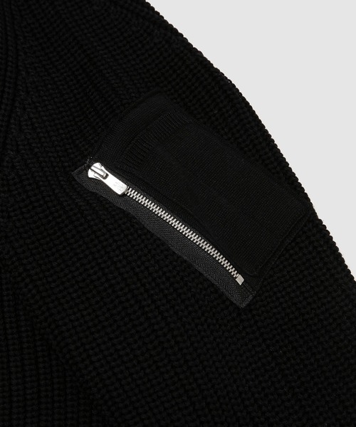 COMME des GARCONS HOMME(コム デ ギャルソン・オム)の「『BATONER』 W-NAME WOOL KNIT ZIP CARDIGAN(ニット/セーター・メンズ・カーキ/ブラック・M/S/L)」の12枚目の写真