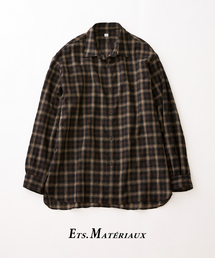 Ets.MATERIAUX(マテリオ)の「ETS.MATERIAUX(マテリオ) チェック フレンチ ワーク シャツ(シャツ/ブラウス)」