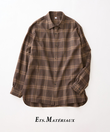 Ets.MATERIAUX(マテリオ)の「ETS.MATERIAUX(マテリオ) チェック フレンチ ワーク シャツ(シャツ/ブラウス)」