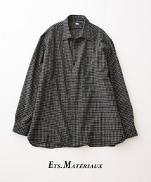 Ets.MATERIAUX(マテリオ)の「ETS.MATERIAUX(マテリオ) チェック フレンチ ワーク シャツ(シャツ/ブラウス)」