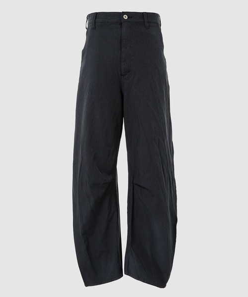 COMME des GARCONS HOMME（コム デ ギャルソン・オム）の「POLYESTER GARMENT-DYED BAGGY PANTS（その他パンツ・メンズ・ネイビー/ブラック・S/M/XS/L）」の2枚目の写真