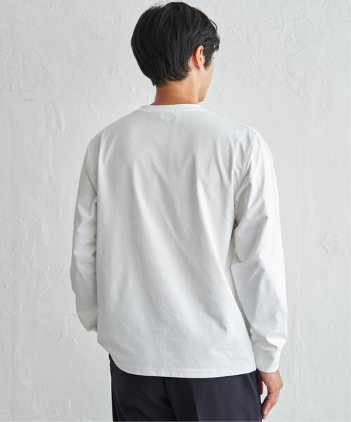 ikka(イッカ)の「URBAN NATURE LIFE アーバンネイチャーライフ ドライSPプリントロンT(Tシャツ/カットソー・メンズ・ホワイト/ブルー/チャコール・M/L/XL)」の4枚目の写真