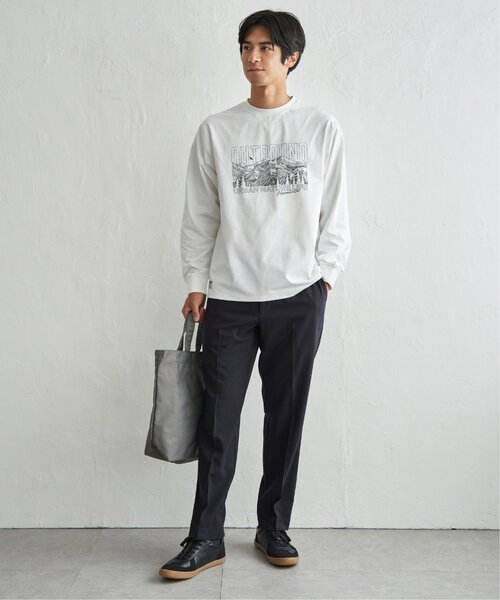 ikka(イッカ)の「URBAN NATURE LIFE アーバンネイチャーライフ ドライSPプリントロンT(Tシャツ/カットソー・メンズ・ホワイト/ブルー/チャコール・M/L/XL)」の5枚目の写真