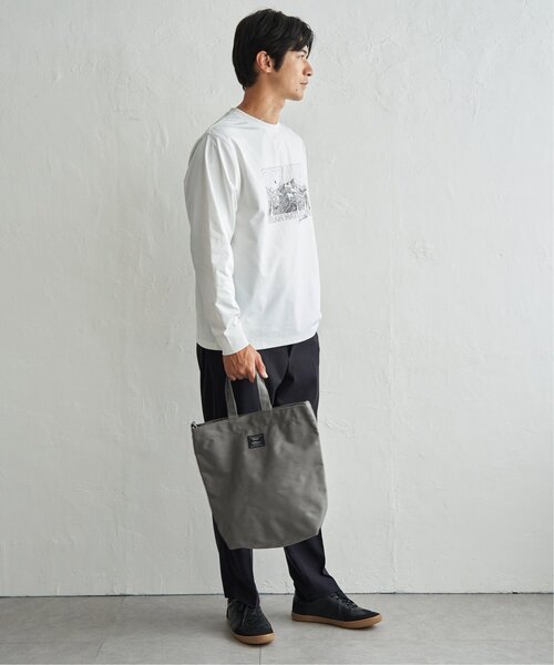 ikka(イッカ)の「URBAN NATURE LIFE アーバンネイチャーライフ ドライSPプリントロンT(Tシャツ/カットソー・メンズ・ホワイト/ブルー/チャコール・M/L/XL)」の6枚目の写真