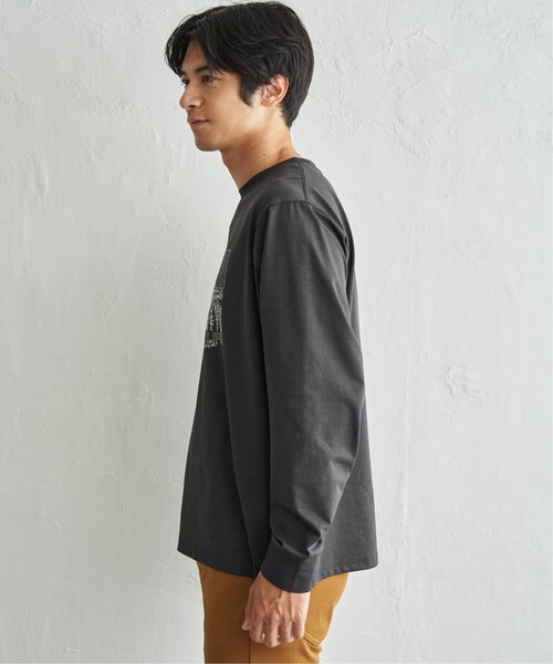 ikka(イッカ)の「URBAN NATURE LIFE アーバンネイチャーライフ ドライSPプリントロンT(Tシャツ/カットソー・メンズ・ホワイト/ブルー/チャコール・M/L/XL)」の11枚目の写真