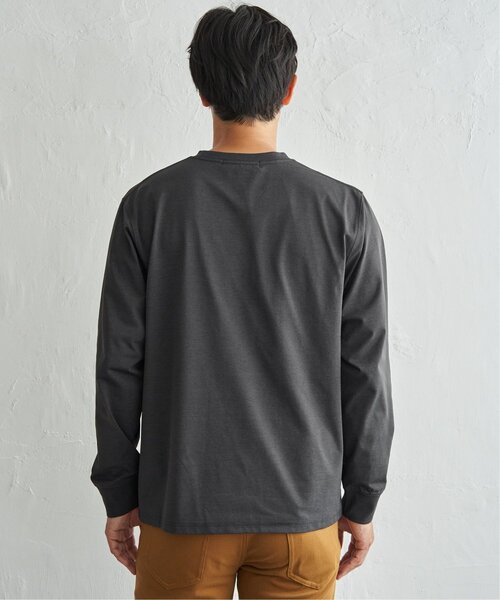 ikka(イッカ)の「URBAN NATURE LIFE アーバンネイチャーライフ ドライSPプリントロンT(Tシャツ/カットソー・メンズ・ホワイト/ブルー/チャコール・M/L/XL)」の12枚目の写真