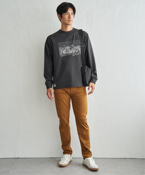 ikka(イッカ)の「URBAN NATURE LIFE アーバンネイチャーライフ ドライSPプリントロンT(Tシャツ/カットソー・メンズ・ホワイト/ブルー/チャコール・M/L/XL)」の13枚目の写真