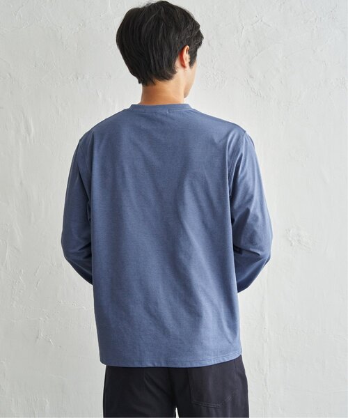 ikka(イッカ)の「URBAN NATURE LIFE アーバンネイチャーライフ ドライSPプリントロンT(Tシャツ/カットソー・メンズ・ホワイト/ブルー/チャコール・M/L/XL)」の20枚目の写真
