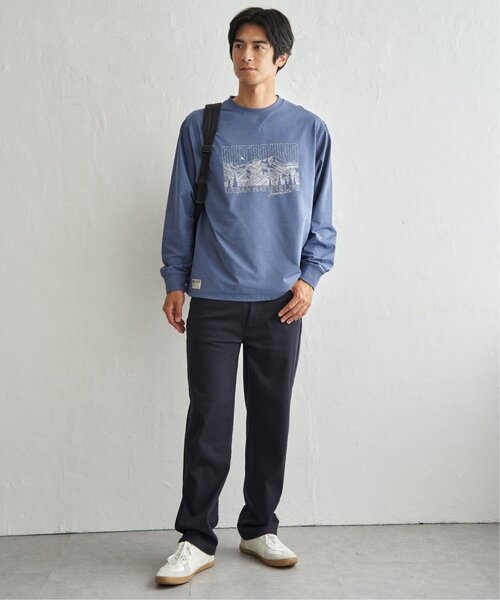 ikka(イッカ)の「URBAN NATURE LIFE アーバンネイチャーライフ ドライSPプリントロンT(Tシャツ/カットソー・メンズ・ホワイト/ブルー/チャコール・M/L/XL)」の21枚目の写真