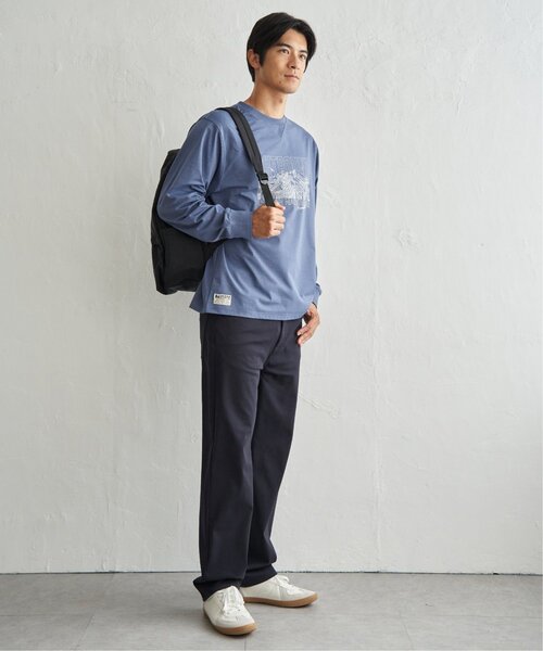 ikka(イッカ)の「URBAN NATURE LIFE アーバンネイチャーライフ ドライSPプリントロンT(Tシャツ/カットソー・メンズ・ホワイト/ブルー/チャコール・M/L/XL)」の22枚目の写真
