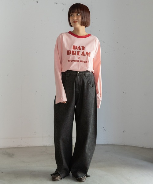 POU DOU DOU(プードゥドゥ)の「バレルシルエットカラーデニム(デニムパンツ・レディース・カーキ/ブルー系その他/ブラック/ブラウン・3)」の9枚目の写真