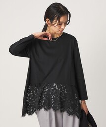 レース イレヘム プルオーバー カットソー