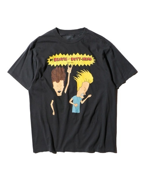 THRIFTY LOOK(スリフティールック)の「THRIFTY LOOK / THRIFTY "BEABIS AND BUTT-HEADH" TEE(Tシャツ/カットソー・メンズ・ブラック系その他/ブラック系その他2/イエロー/ホワイト・LARGE/X-LARGE/MEDIUM)」の1枚目の写真