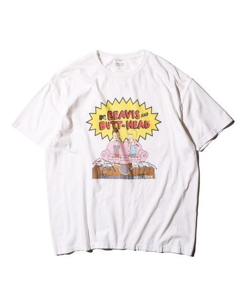 THRIFTY LOOK(スリフティールック)の「THRIFTY LOOK / THRIFTY "BEABIS AND BUTT-HEADH" TEE(Tシャツ/カットソー・メンズ・ブラック系その他/ブラック系その他2/イエロー/ホワイト・LARGE/X-LARGE/MEDIUM)」の2枚目の写真