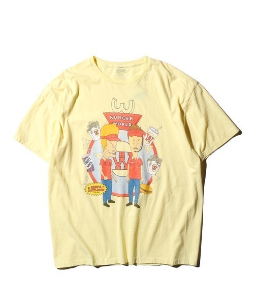 THRIFTY LOOK(スリフティールック)の「THRIFTY LOOK / THRIFTY "BEABIS AND BUTT-HEADH" TEE(Tシャツ/カットソー・メンズ・ブラック系その他/ブラック系その他2/イエロー/ホワイト・LARGE/X-LARGE/MEDIUM)」の4枚目の写真