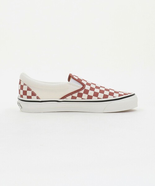 VANS(バンズ)の「<VANS> Classic Slip-On Checkerboard/スニーカー(スリッポン・メンズ・レッド/ブラック・27cm/26.5cm/26cm/28.5cm/28cm/27.5cm/29cm)」の5枚目の写真