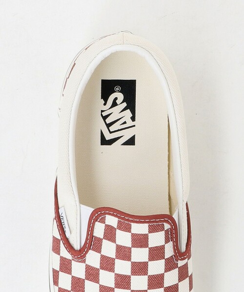 VANS(バンズ)の「<VANS> Classic Slip-On Checkerboard/スニーカー(スリッポン・メンズ・レッド/ブラック・27cm/26.5cm/26cm/28.5cm/28cm/27.5cm/29cm)」の8枚目の写真
