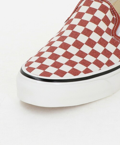 VANS(バンズ)の「<VANS> Classic Slip-On Checkerboard/スニーカー(スリッポン・メンズ・レッド/ブラック・27cm/26.5cm/26cm/28.5cm/28cm/27.5cm/29cm)」の9枚目の写真