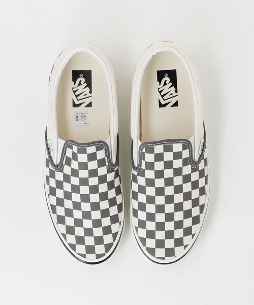 VANS(バンズ)の「<VANS> Classic Slip-On Checkerboard/スニーカー(スリッポン・メンズ・レッド/ブラック・27cm/26.5cm/26cm/28.5cm/28cm/27.5cm/29cm)」の11枚目の写真